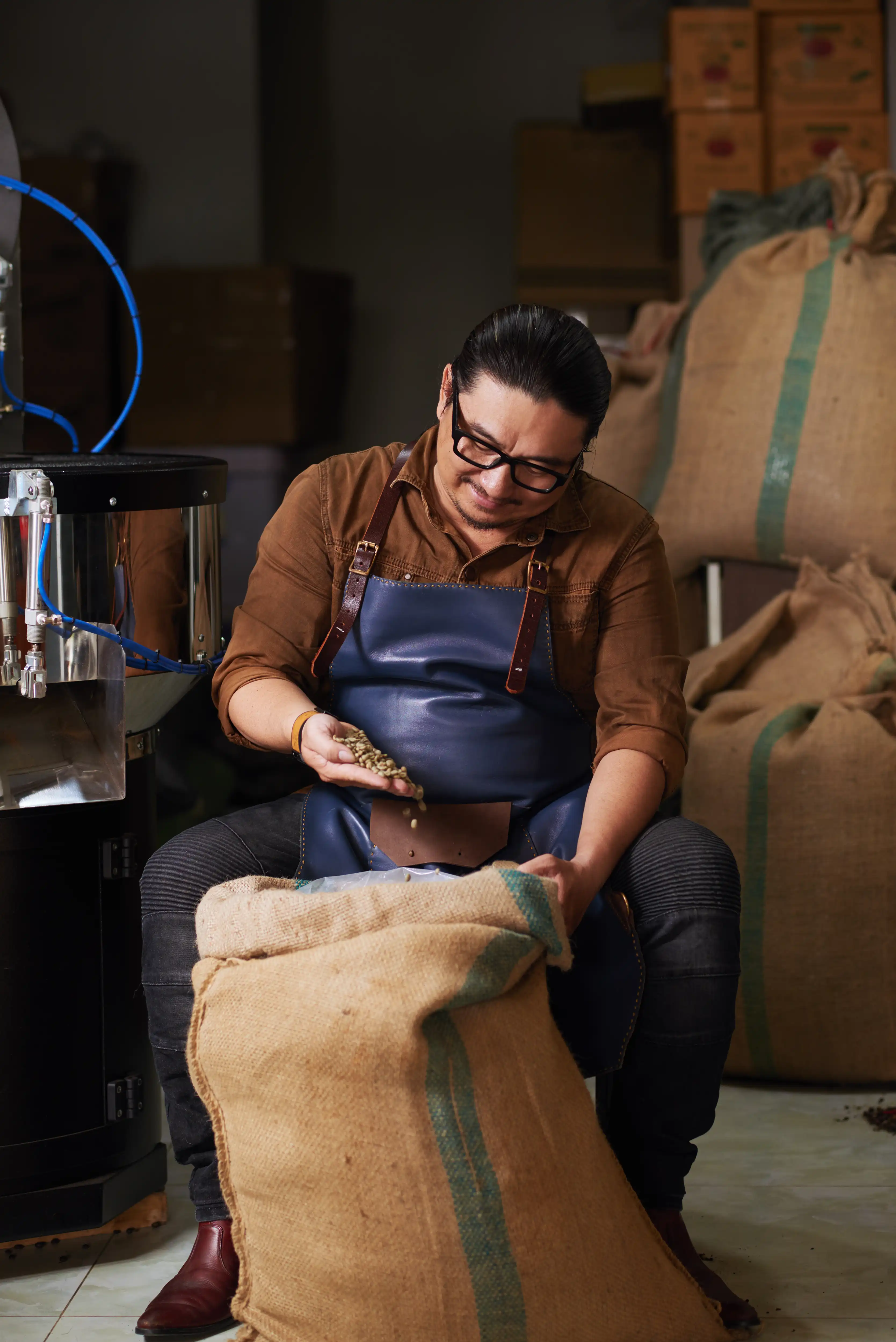 Traditional coffee sourcing at origin